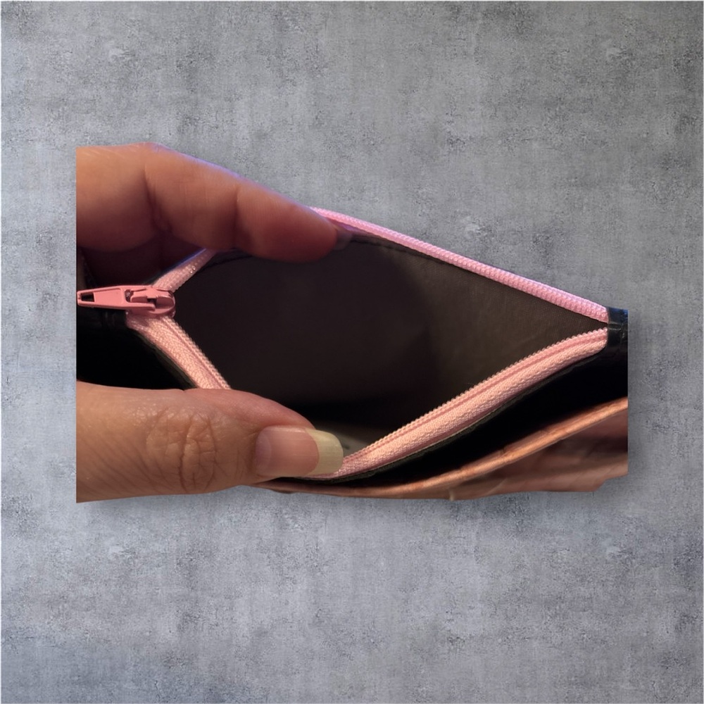 Pink Croc-Embossed Wallet - Picture 5 of 5